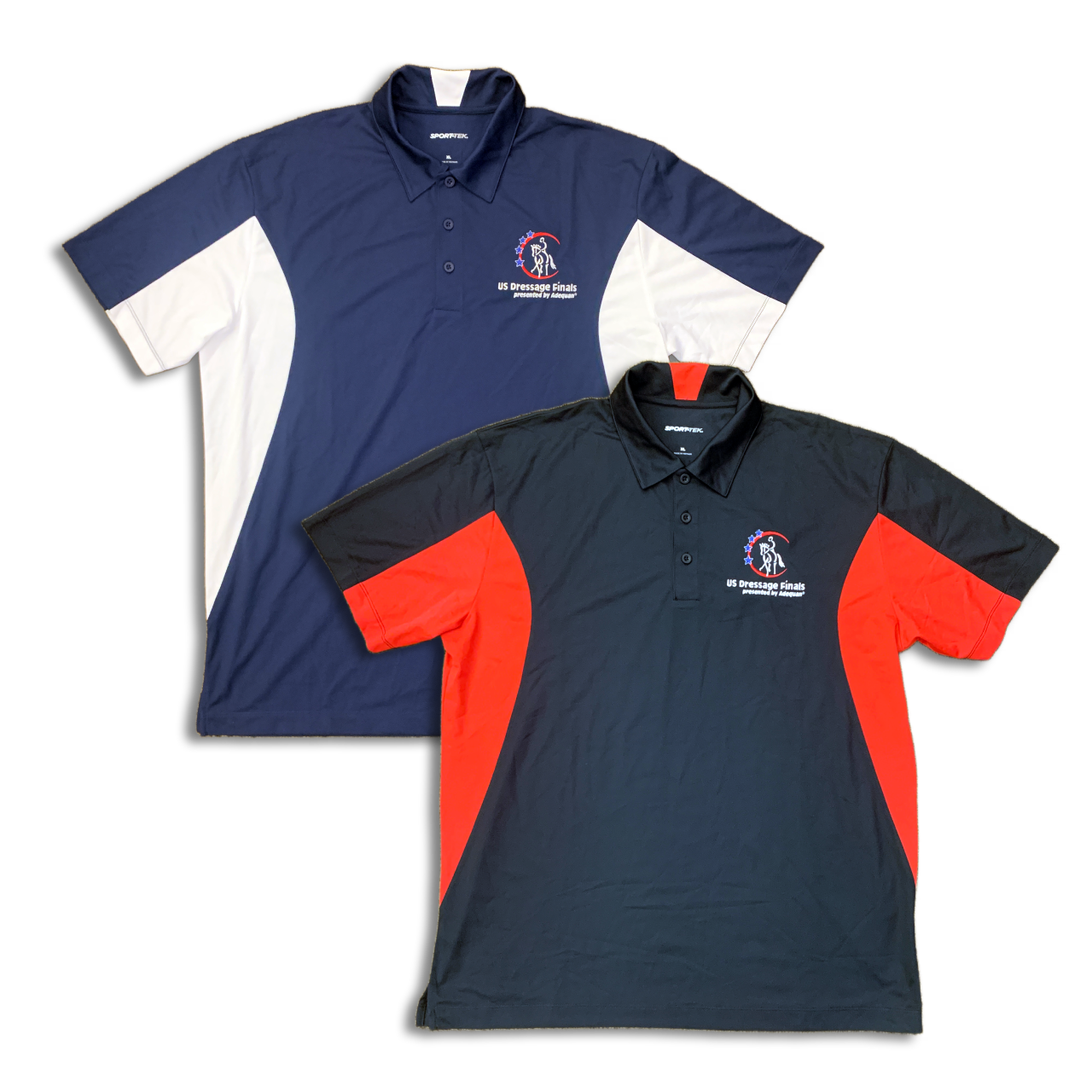 Men's Large Logo Two-Tone Polo